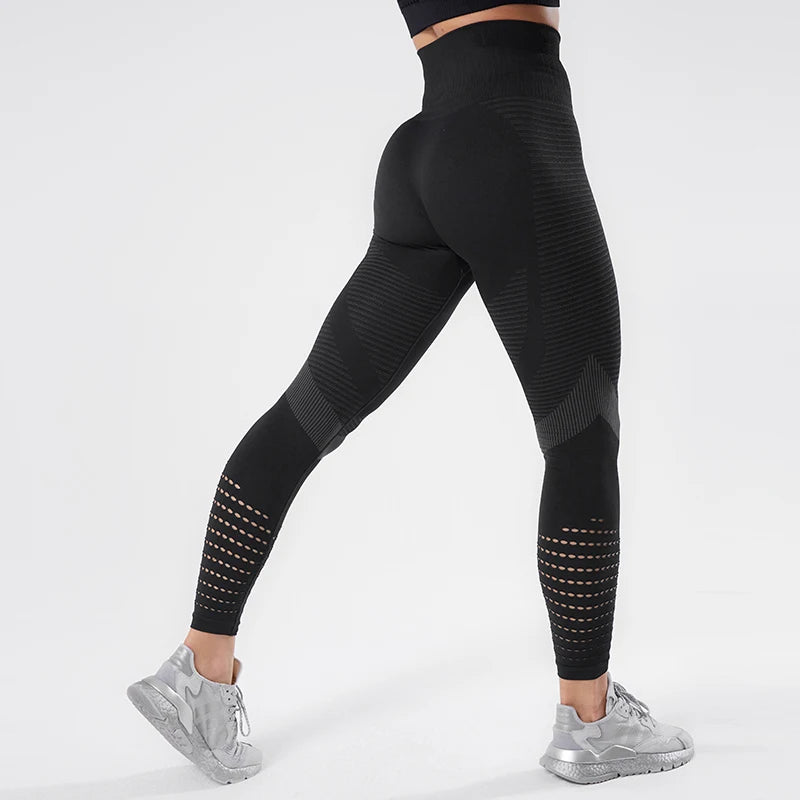 Calça Legging Cintura Alta Sem Costura Respiravel