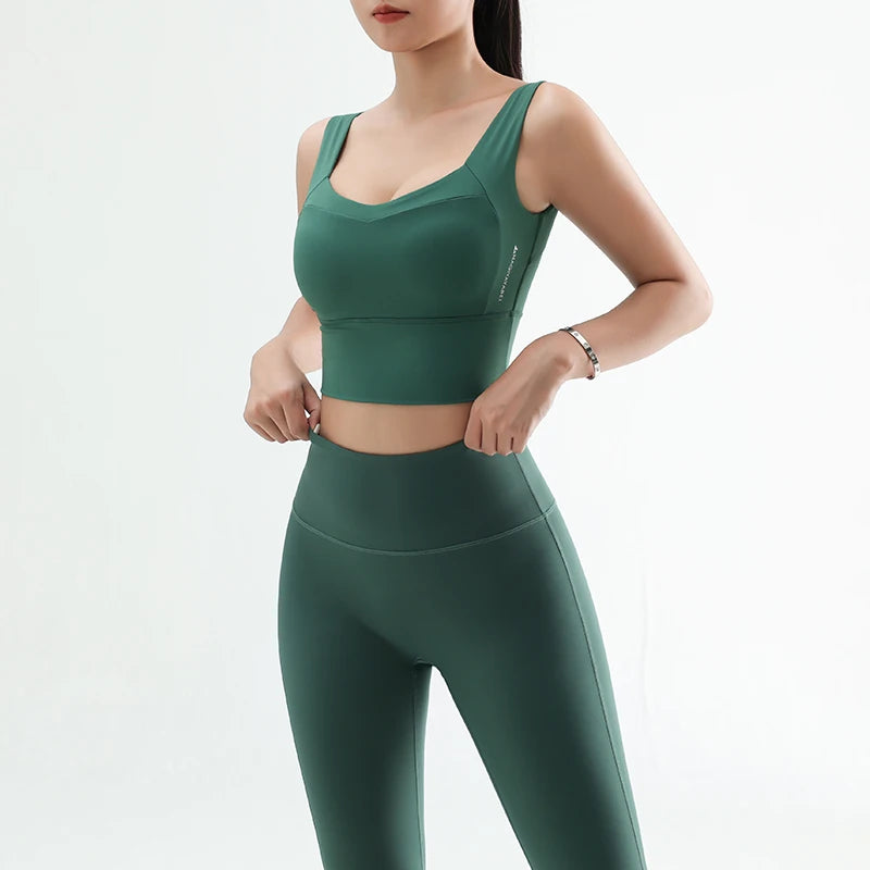 Conjunto Academia Top e Calça Legging cores lisas